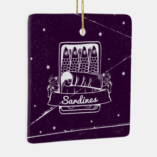 Sardinen in einer Zinn gestört Keramikornament (Rechts)