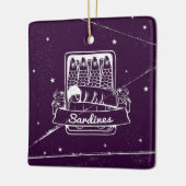 Sardinen in einer Zinn gestört Keramikornament (Links)