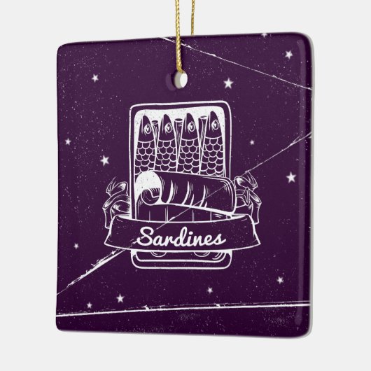 Sardinen in einer Zinn gestört Keramikornament (Links)