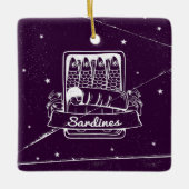 Sardinen in einer Zinn gestört Keramikornament (Vorderseite)