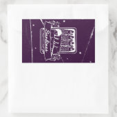 Sardinen in einer Zinn gestört Rechteckiger Aufkleber (Tasche)