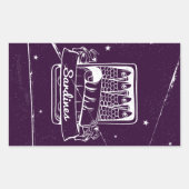 Sardinen in einer Zinn gestört Rechteckiger Aufkleber (Vorderseite)