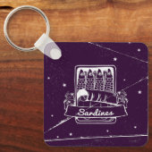 Sardinen in einer Zinn gestört Schlüsselanhänger (Vorderseite)