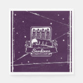 Sardinen in einer Zinn gestört Serviette (Vorderseite)