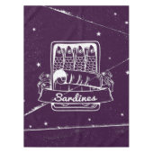 Sardinen in einer Zinn gestört Tischdecke (Vorderseite)