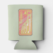 Sardinen in Retro-Poster-Stil Dosenkühler (Rückseite)