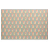 Sardinen in Retro-Poster-Stil Stoff (Yard (91,4 cm))