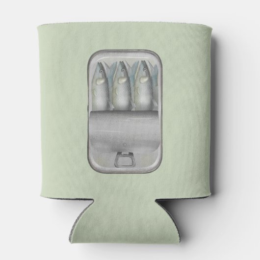 Sardinen in Zinn Dosenkühler (Rückseite)