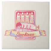 Sardinen in Zinn Fliese (Vorderseite)