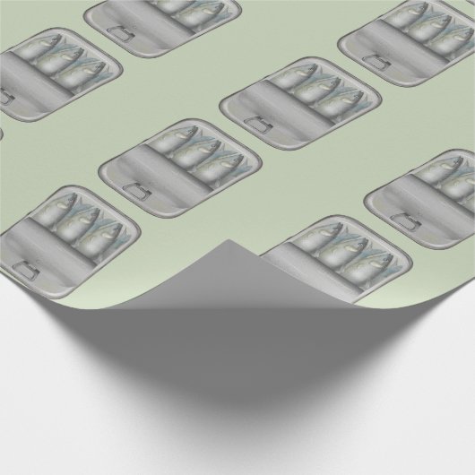 Sardinen in Zinn Geschenkpapier (Ecke)