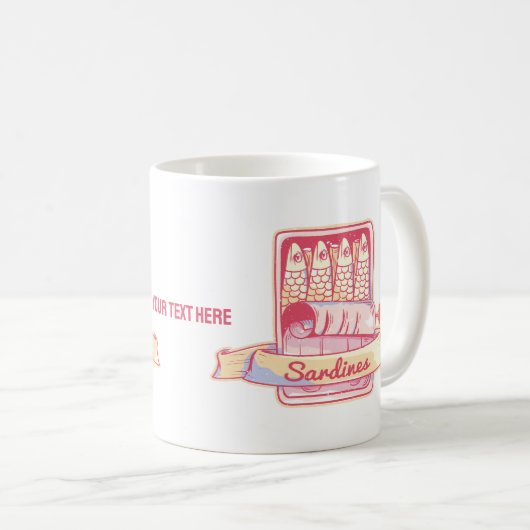 Sardinen in Zinn Kaffeetasse (VorderseiteRechts)