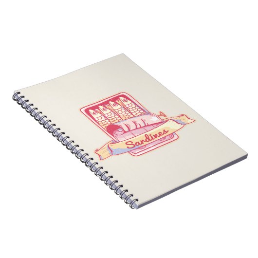 Sardinen in Zinn Notizblock (Rechte Seite)