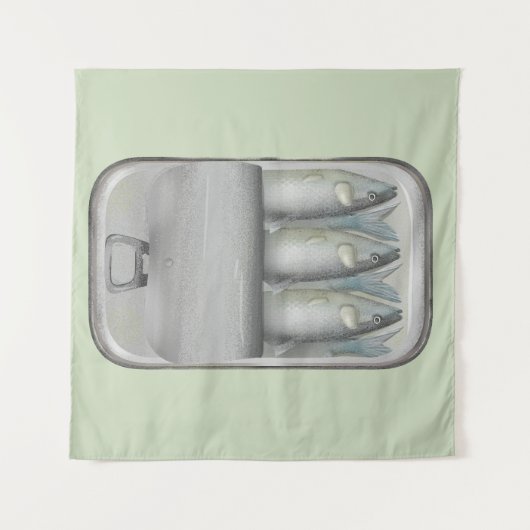 Sardinen in Zinn Wandteppich (Vorderseite (Horizontal))