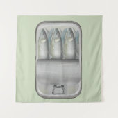 Sardinen in Zinn Wandteppich (Vorderseite)