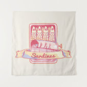 Sardinen in Zinn Wandteppich (Vorderseite)