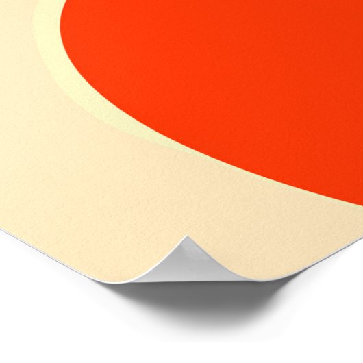 Sardinen mit Abstrakten Sun Circles Poster (Ecke)