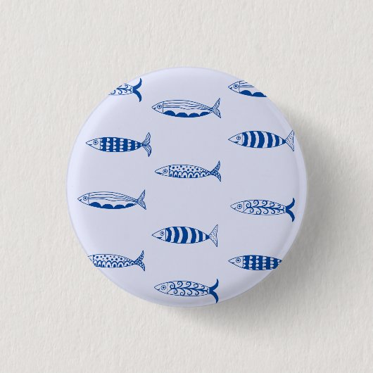 Sardinen-Muster Button (Vorderseite)