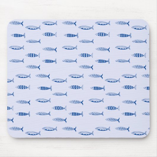 Sardinen-Muster Mousepad (Vorne)