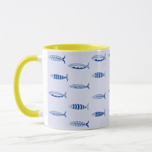Sardinen-Muster Tasse (Links)