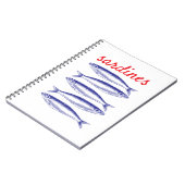 Sardinen Notizblock (Linke Seite)