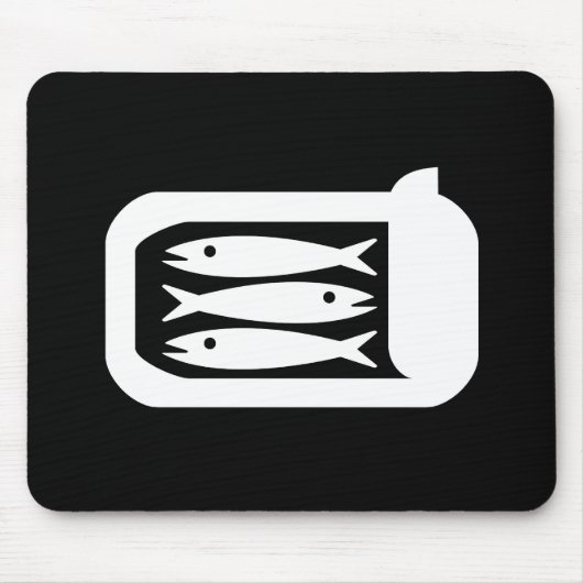 Sardinen-Piktogramm-Mauspad Mousepad (Vorne)