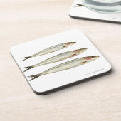 Sardinen (Pilchards) 2 Getränkeuntersetzer (Linke Seite)
