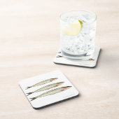 Sardinen (Pilchards) 2 Getränkeuntersetzer (Rechte Seite)