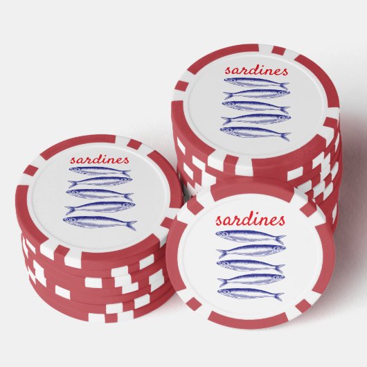 Sardinen Pokerchips (Stapel)