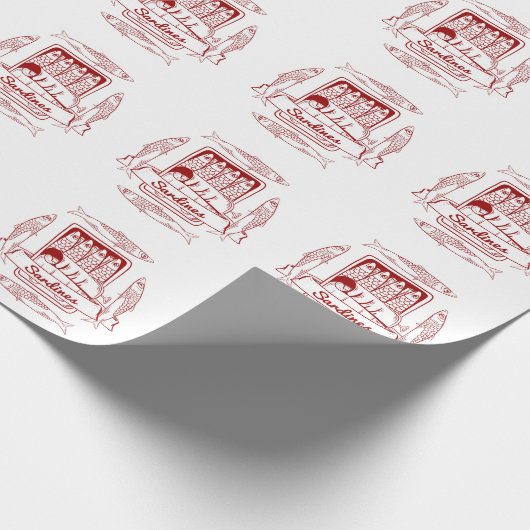 Sardinen Pop Art Geschenkpapier (Ecke)