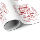 Sardinen Pop Art Geschenkpapier (Rolleneckpunkt)