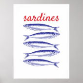 Sardinen Poster (Vorne)