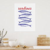 Sardinen Poster (Küche)