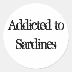 Sardinen Runder Aufkleber