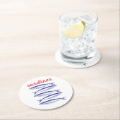 Sardinen Runder Pappuntersetzer (Vor Ort)