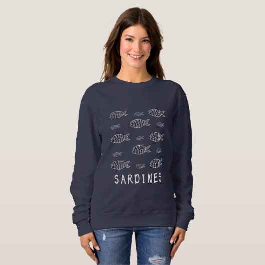 Sardinen Sweatshirt (Vorne ganz)