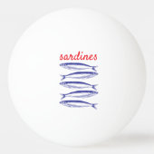 Sardinen Tischtennisball (Rückseite)