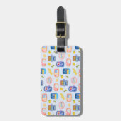 Sardinen und Zitronen Gepäckanhänger (Vorderseite vertikal)