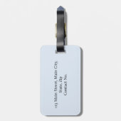 Sardinen und Zitronen Gepäckanhänger (Rückseite vertikal)