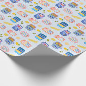 Sardinen und Zitronen Geschenkpapier (Ecke)