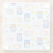 Sardinen und Zitronen Glasuntersetzer (Rückseite)