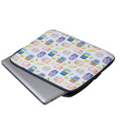 Sardinen und Zitronen Laptopschutzhülle (Vorne Knopf)