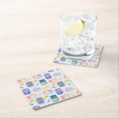 Sardinen und Zitronen Rechteckiger Pappuntersetzer (Vor Ort)