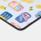 Sardinen und Zitronen Schreibtischunterlage (Ecke)