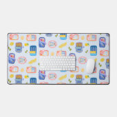 Sardinen und Zitronen Schreibtischunterlage (Tastatur & Maus)