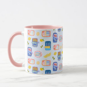 Sardinen und Zitronen Tasse