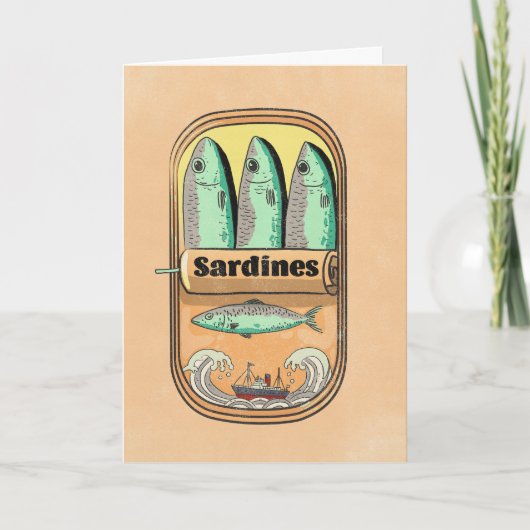 Sardinenbüchse Karte (Vorderseite)