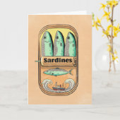 Sardinenbüchse Karte (Gelbe Blume)