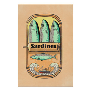 Sardinenbüchse Poster