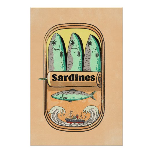 Sardinenbüchse Poster (Vorderseite)