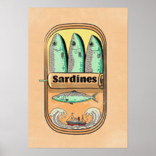 Sardinenbüchse Poster